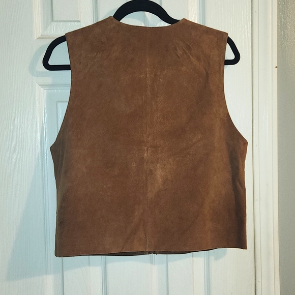 Vintage Stonebridge Leather zip up vest - Picture 2 of 5